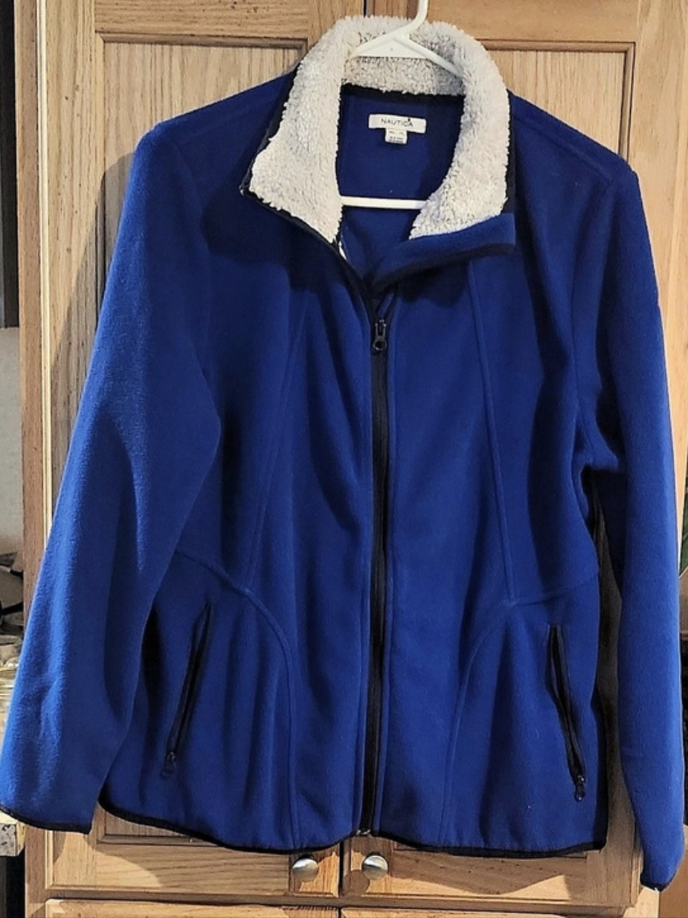 Nautica Blue Fleece Jacket Size XL